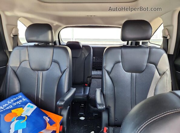 5XYRHDLFXMG073688 2021 KIA SORENTO Gray Vista de los asientos traseros