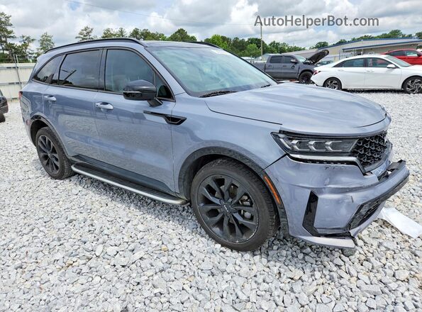 5XYRK4LF0NG122366 2022 KIA SORENTO Бирюзовый Передняя правая четверть