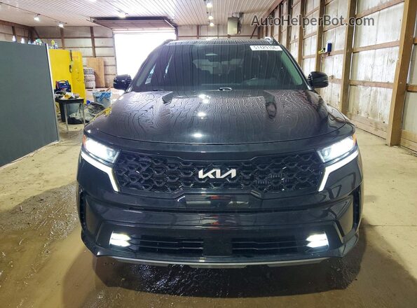 5XYRK4LF0NG154220 2022 KIA SORENTO Black Դիմացի տեսք