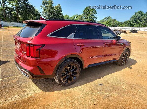 5XYRK4LF4MG024682 2021 KIA SORENTO Красный Задняя правая четверть
