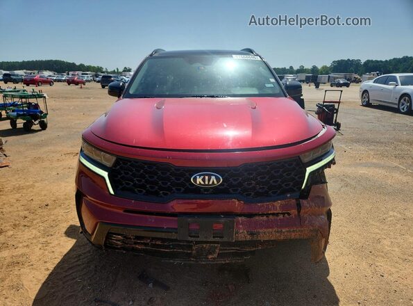 5XYRK4LF4MG024682 2021 KIA SORENTO Красный Вид спереди