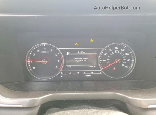 5XYRK4LF4NG077772 2022 KIA SORENTO Black Вид щитка приладів