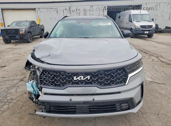 5XYRK4LF4NG159078 2022 KIA SORENTO Gray Դիմացի տեսք