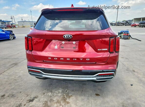 5XYRK4LF5MG060185 2021 KIA SORENTO Red Вид ззаду