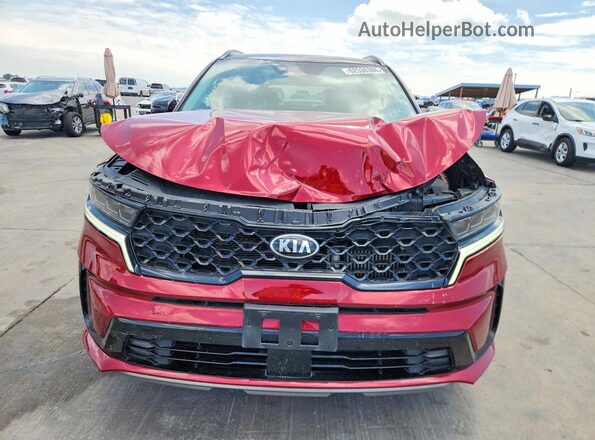 5XYRK4LF5MG060185 2021 KIA SORENTO Red Вид спереду
