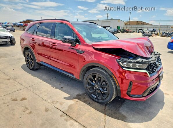 5XYRK4LF5MG060185 2021 KIA SORENTO Red Передня права чверть