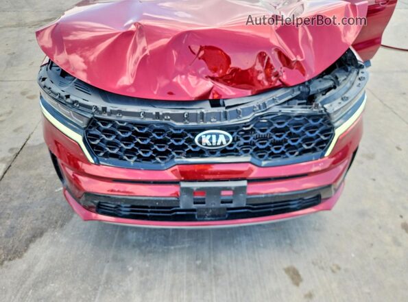 5XYRK4LF5MG060185 2021 KIA SORENTO Red Вид підкапотного простору