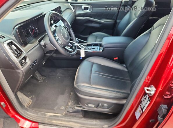 5XYRK4LF5MG060185 2021 KIA SORENTO Red Вид салону спереду