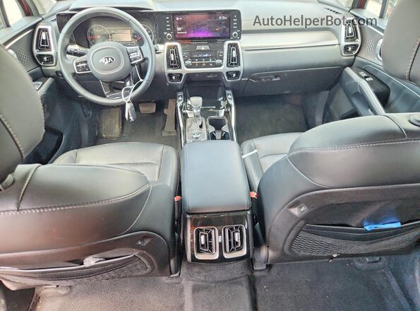 5XYRK4LF5MG060185 2021 KIA SORENTO Red Вид панелі приладів