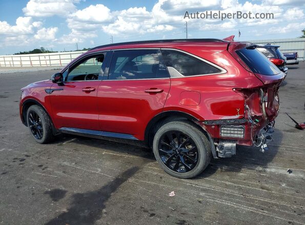 5XYRK4LF6MG033139 2021 KIA SORENTO Burgundy Tył lewy