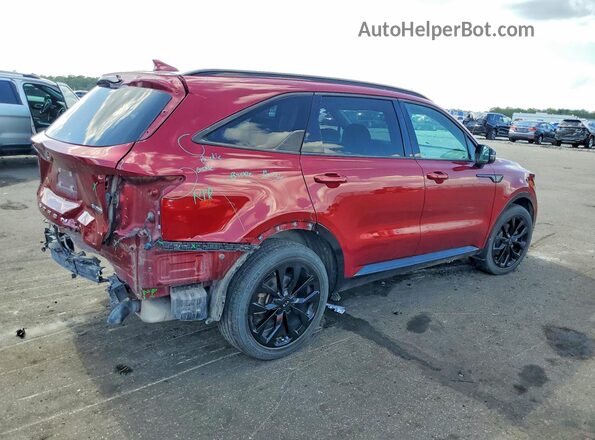 5XYRK4LF6MG033139 2021 KIA SORENTO Burgundy Tył prawy