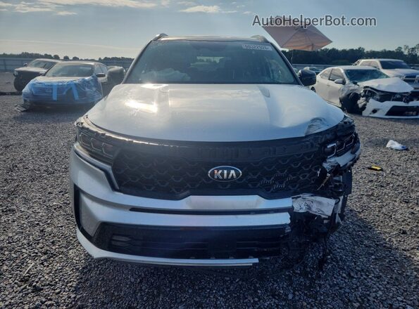 5XYRK4LF7MG059636 2021 KIA SORENTO Silver Вид спереду