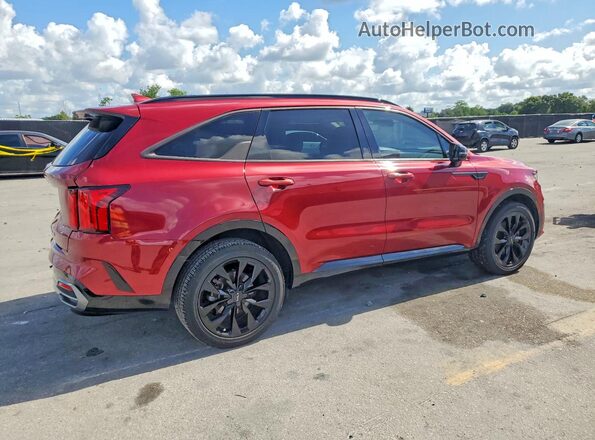 5XYRK4LF7NG134689 2022 KIA SORENTO Red Задня права чверть