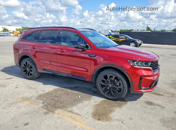 5XYRK4LF7NG134689 2022 KIA SORENTO Red Передня права чверть