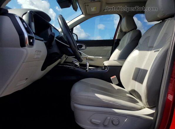 5XYRK4LF7NG134689 2022 KIA SORENTO Red Вид салону спереду