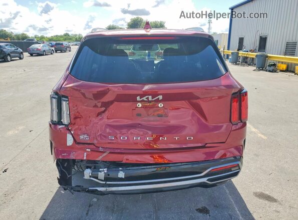 5XYRK4LF7NG134689 2022 KIA SORENTO Red Вид ззаду
