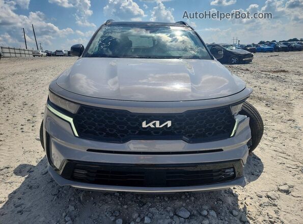 5XYRK4LF7NG135650 2022 KIA SORENTO Gray Front view