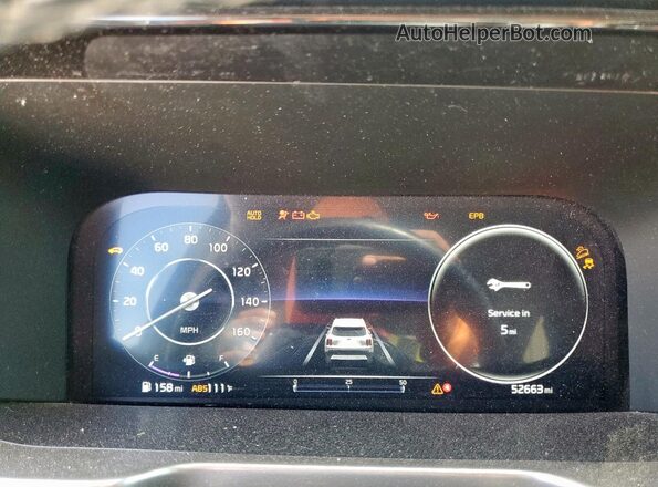 5XYRK4LF9MG030686 2021 KIA SORENTO Black Widok deski rozdzielczej