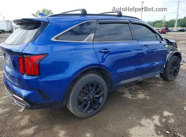 5XYRK4LF9NG087827 2022 KIA SORENTO Blue Trasero derecho
