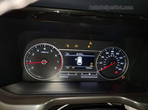 5XYRK4LF9NG127646 2022 KIA SORENTO White Սարքավորումների վահանակի տեսք