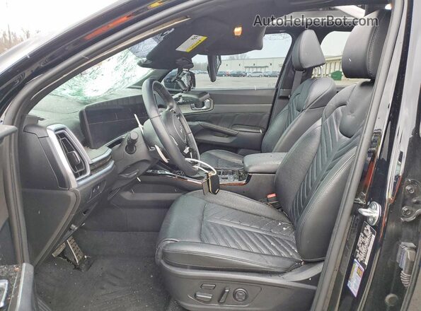 5XYRKDJF1RG262712 2024 KIA SORENTO Черный Вид салона спереди
