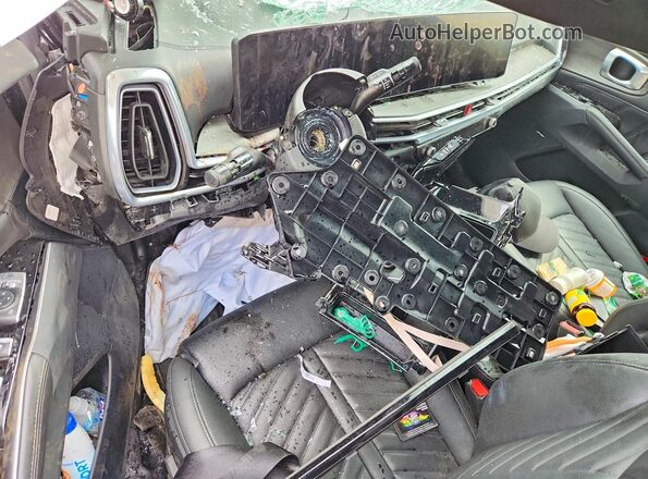 5XYRKDJF3SG386292 2025 KIA SORENTO Black Dashboard view
