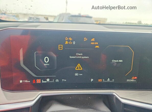 5XYRKDJF7RG258163 2024 KIA SORENTO Blue Vista del cuadro de instrumentos