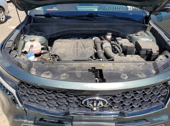 5XYRKDLF0MG017812 2021 KIA SORENTO Green ძრავის განყოფილების ხედი