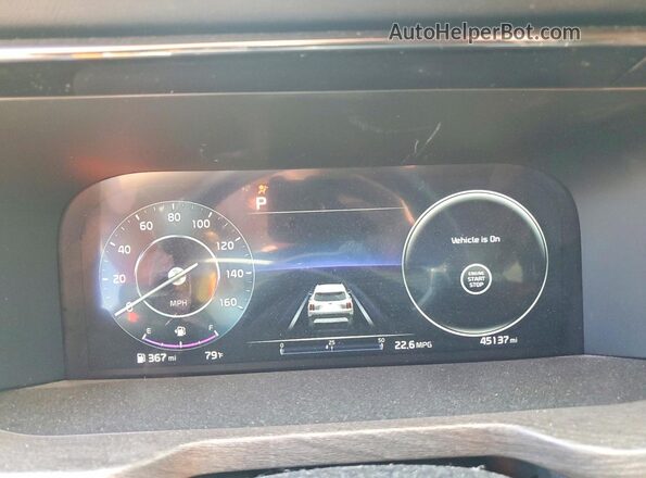5XYRKDLF0MG017812 2021 KIA SORENTO Green ხელსაწყოთა პანელის ხედი