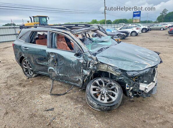 5XYRKDLF0NG118530 2022 KIA SORENTO Зеленый Передняя правая четверть