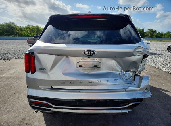 5XYRKDLF1MG056893 2021 KIA SORENTO Silver Widok z tyłu
