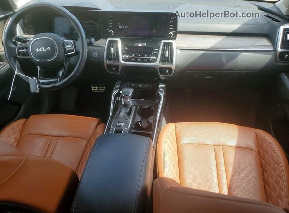 5XYRKDLF1NG115295 2022 KIA SORENTO Green Առջևի վահանակի տեսք