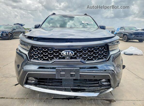 5XYRKDLF2MG045336 2021 KIA SORENTO Gray Widok z przodu