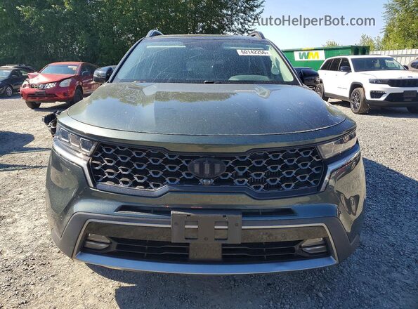 5XYRKDLF2MG064288 2021 KIA SORENTO Зеленый Вид спереди