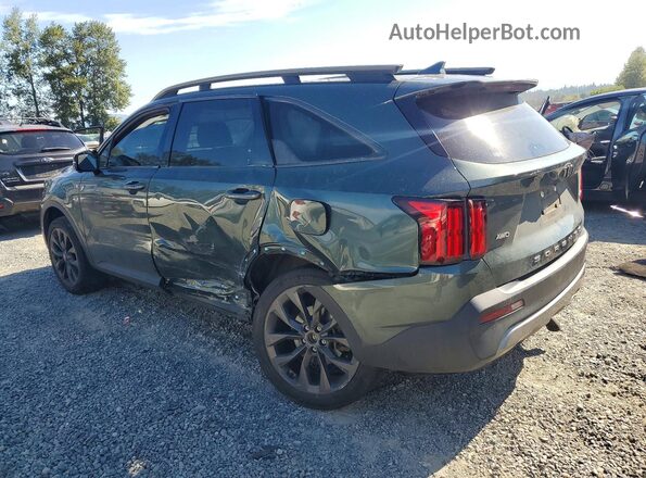 5XYRKDLF2MG064288 2021 KIA SORENTO Зеленый Задняя левая четверть