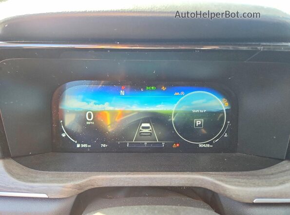 5XYRKDLF2MG064288 2021 KIA SORENTO Зеленый Вид щитка приборов