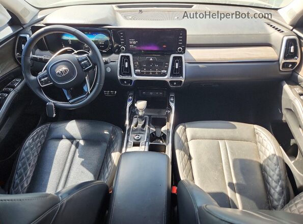 5XYRKDLF2MG064288 2021 KIA SORENTO Зеленый Вид панели приборов