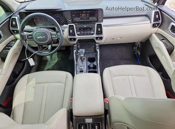 5XYRKDLF3NG087497 2022 KIA SORENTO Black Widok deski rozdzielczej