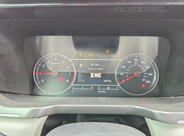 5XYRKDLF3NG087497 2022 KIA SORENTO Black Widok zestawu wskaźników