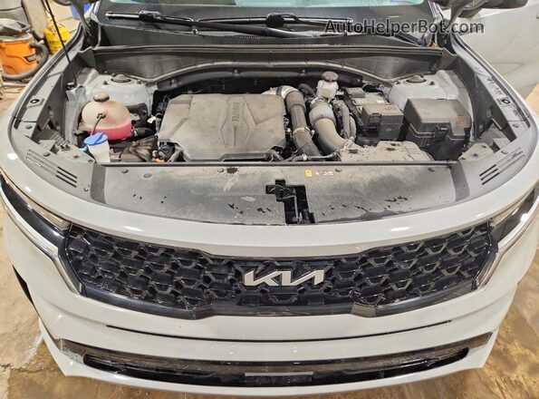 5XYRKDLF3PG186856 2023 KIA SORENTO Gray Engine compartment view