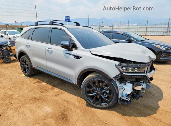 5XYRKDLF5NG142144 2022 KIA SORENTO Gray Delantero derecho
