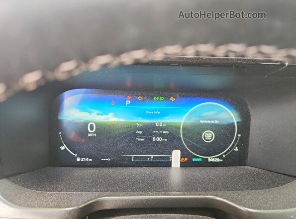 5XYRKDLF6PG204640 2023 KIA SORENTO Gray Widok zestawu wskaźników