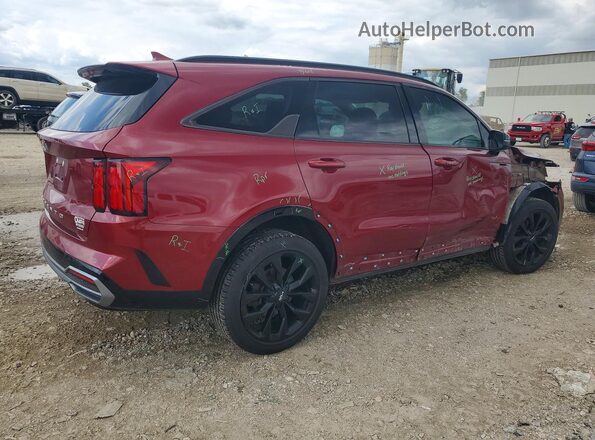 5XYRKDLF9NG155981 2022 KIA SORENTO Red Rear right