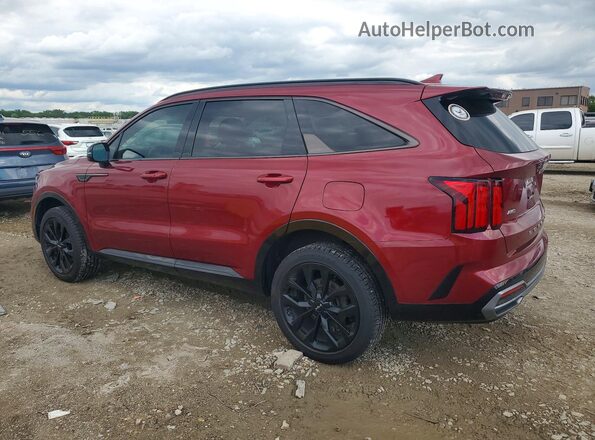 5XYRKDLF9NG155981 2022 KIA SORENTO Red Rear left