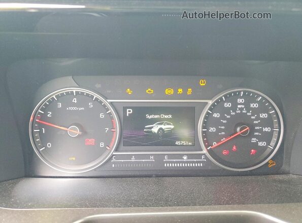 5XYRKDLF9NG155981 2022 KIA SORENTO Red Instrument cluster view