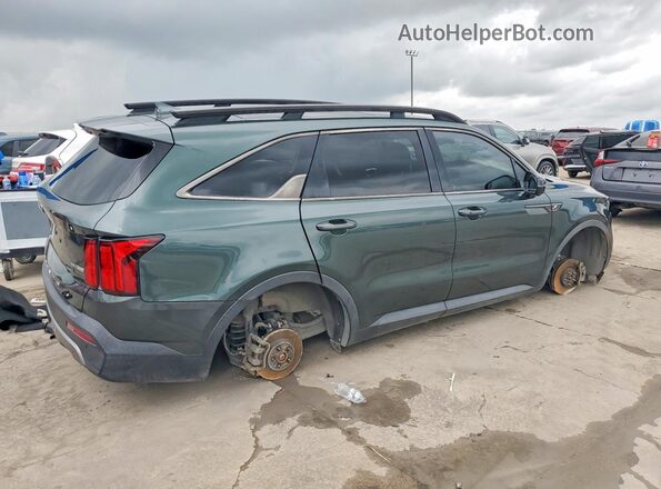 5XYRKDLFXMG020460 2021 KIA SORENTO Green Rear right