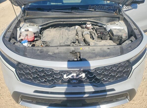 5XYRKDLFXNG089912 2022 KIA SORENTO Gray Вид підкапотного простору