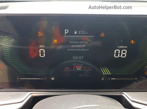 5XYRL4JC0RG257665 2024 KIA SORENTO Gray ხელსაწყოთა პანელის ხედი