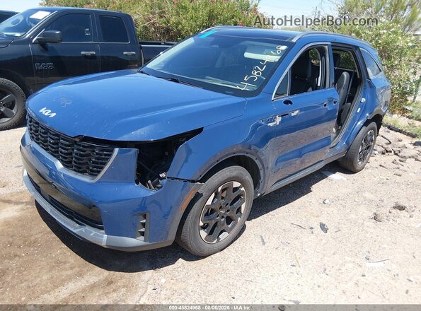 5XYRL4JC2RG282583 2024 KIA SORENTO Blue Առջևի ձախ երեք քառորդ տեսարան