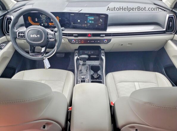 5XYRL4JC2RG303898 2024 KIA SORENTO Gray Vista del salpicadero